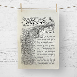 Tea towel - Jane Austen - Pride and Prejudice - First Page