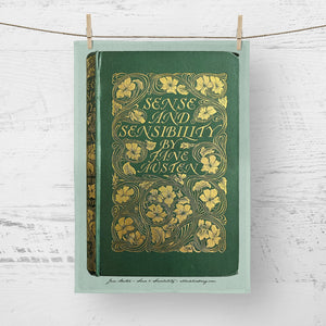 Tea towel - Jane Austen - Sense and Sensibility - Front Cover