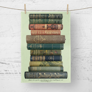 Tea towel - Garden Book Spines
