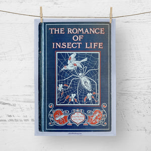 Tea towel - The Romance of Insects - Book cover