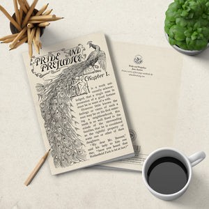 Notebook - soft cover - Jane Austen Pride and Prejudice First Page