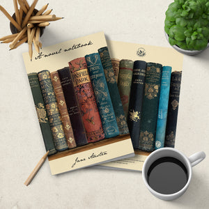 Notebook - soft cover - Jane Austen Book Spines
