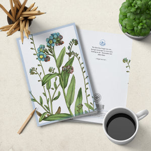 Notebook - soft cover - Forget-Me-Not