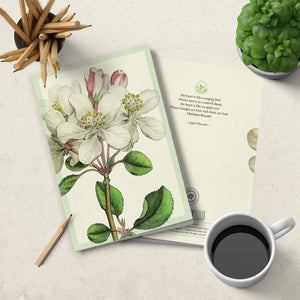 Notebook - soft cover - Apple Blossom