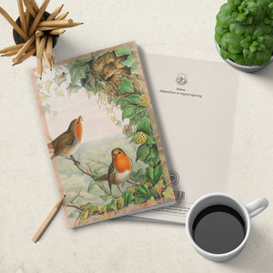 Notebook - soft cover - British Birds - Robin