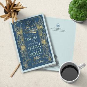Notebook - soft cover - Into the forest I go - John Muir
