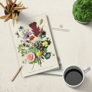 Notebook - soft cover - Flower Bouquet
