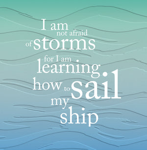Greeting Card - I'm not afraid of storms