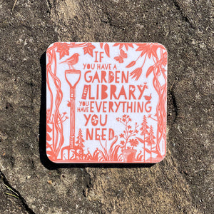 Coaster - If you have a garden and a library - Cicero