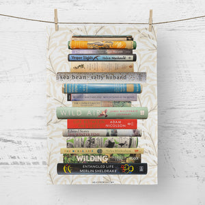 Tea towel - Nature Books - A collection...