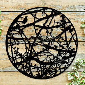Wall Art - Hedgerow - Audrey Hepburn Quote - To plant a garden is to believe in tomorrow
