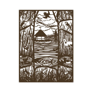 Wall Screen - River Test - Leckford