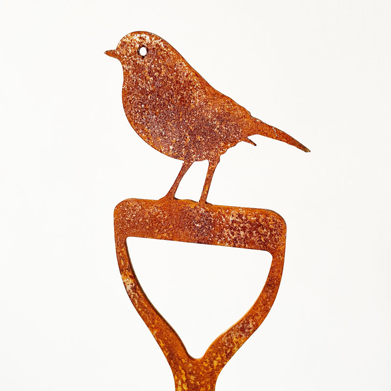 Garden Stems Robin on a fork A Blackbird Sang