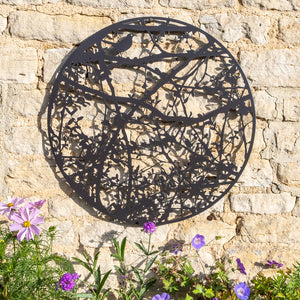 Wall Art - Oxfordshire Hedgerow with Blackbird and Wren