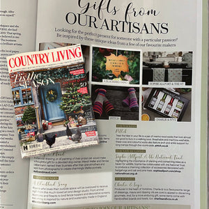 “Gifts from our Artisans” – We’re featured in the December 2021 Country Living (UK) magazine!