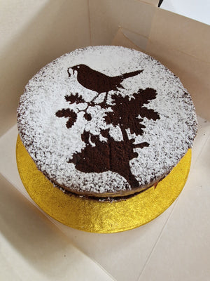 Christmas cake decorating