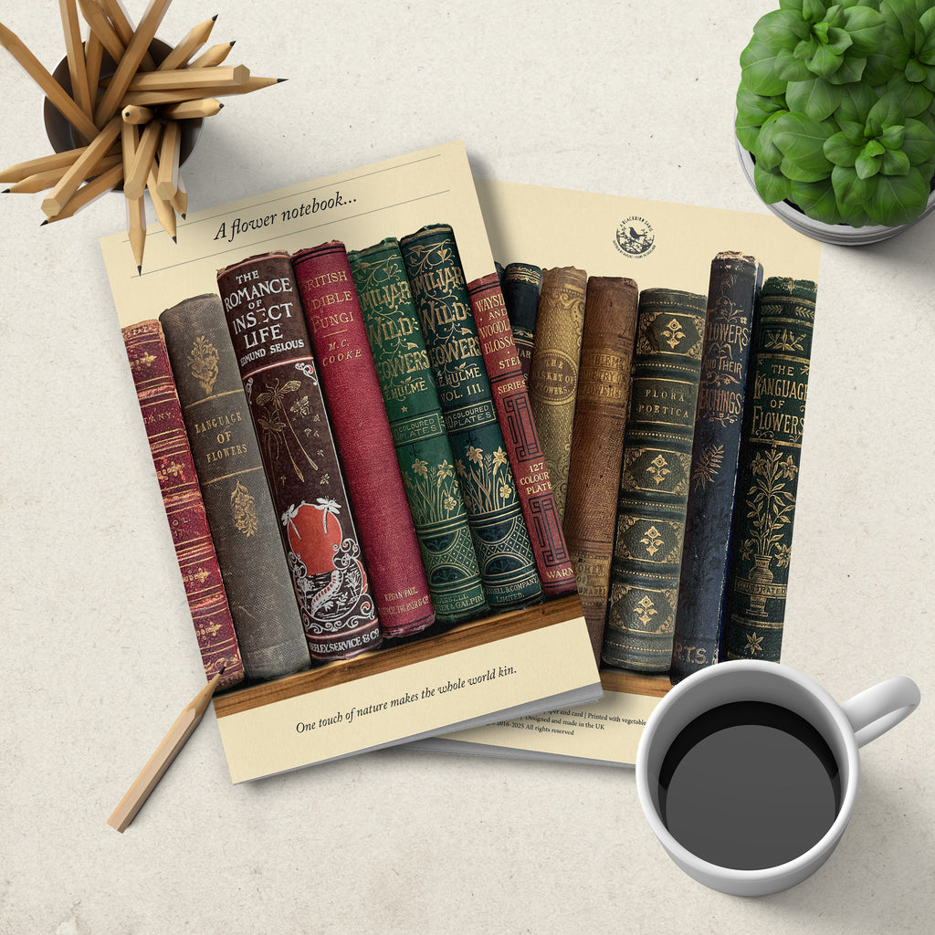 Notebook - soft cover - Flower Book Spines