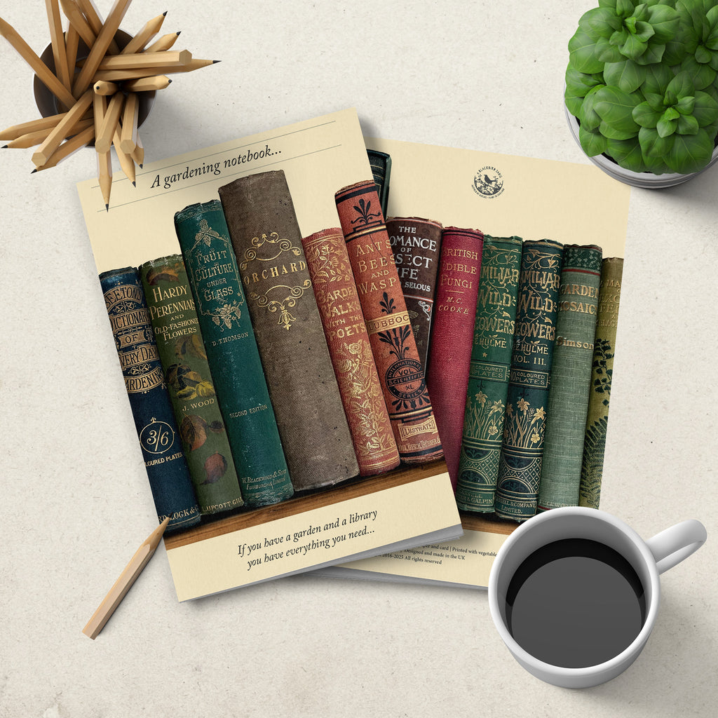 Notebook - soft cover - Gardening Book Spines