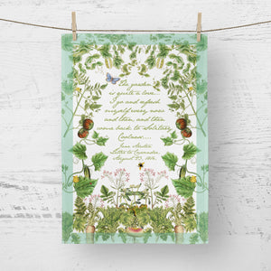 Tea towel - Jane Austen's Summer Vegetables