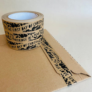 Kraft Paper Tape - Christmas - A partridge in a pear tree