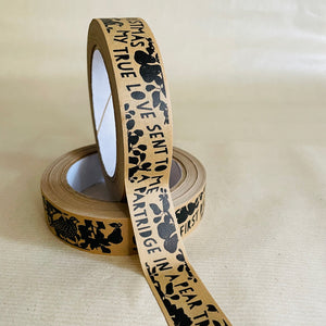 Kraft Paper Tape - Christmas - A partridge in a pear tree