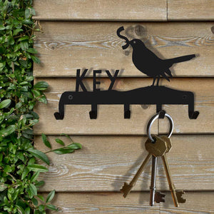 Key Hooks - A Blackbird in the hedgerow