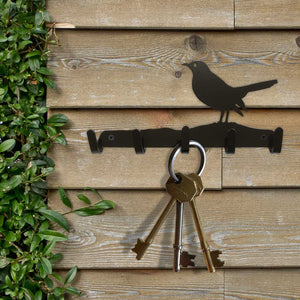 Key Hooks - A Blackbird in the hedgerow