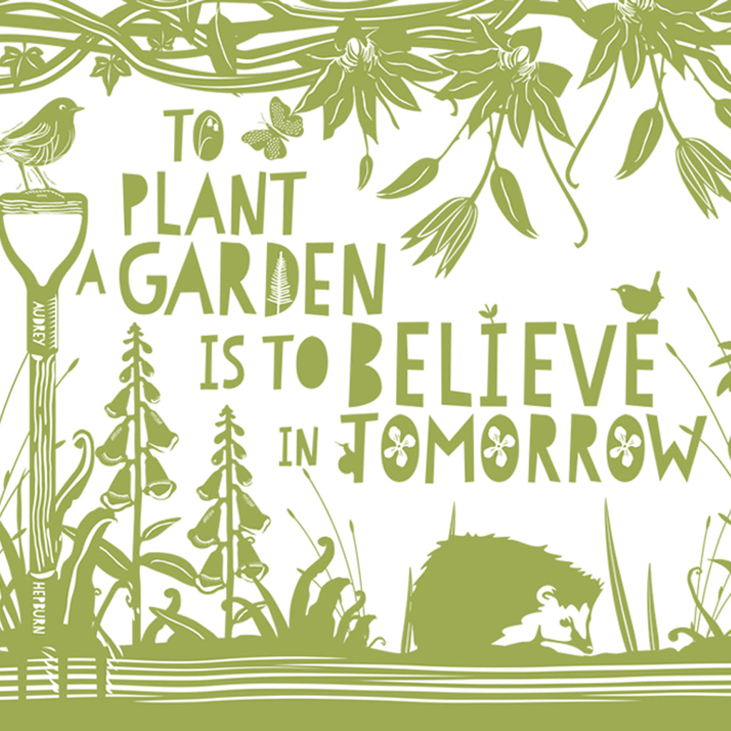 Drum Lampshade - To plant a garden... | Audrey Hepburn
