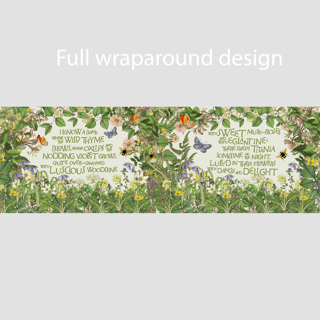 Drum Lampshade - I know a bank where the wild thyme blows... | Midsummer Night's Dream