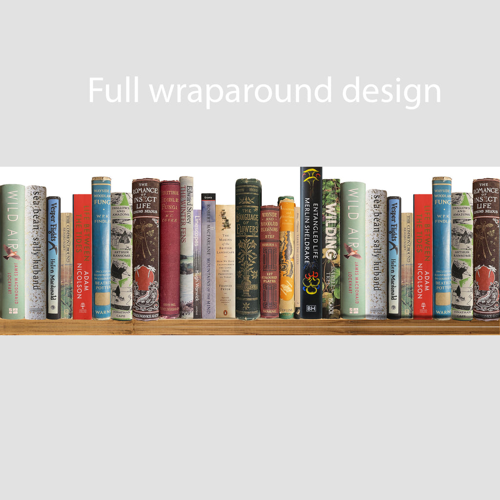 Drum Lampshade - Nature Book Shelf - Spines