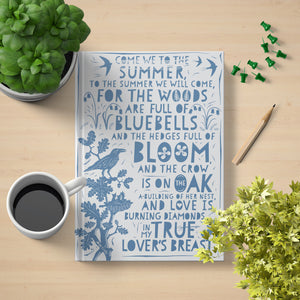 Notebook - To plant a garden is to believe in tomorrow - Hepburn