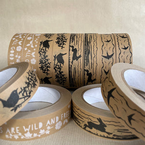 Kraft Paper Tape - All good things are wild and free - Thoreau