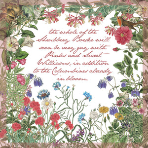 Greeting Card - Jane Austen's Spring Flowers