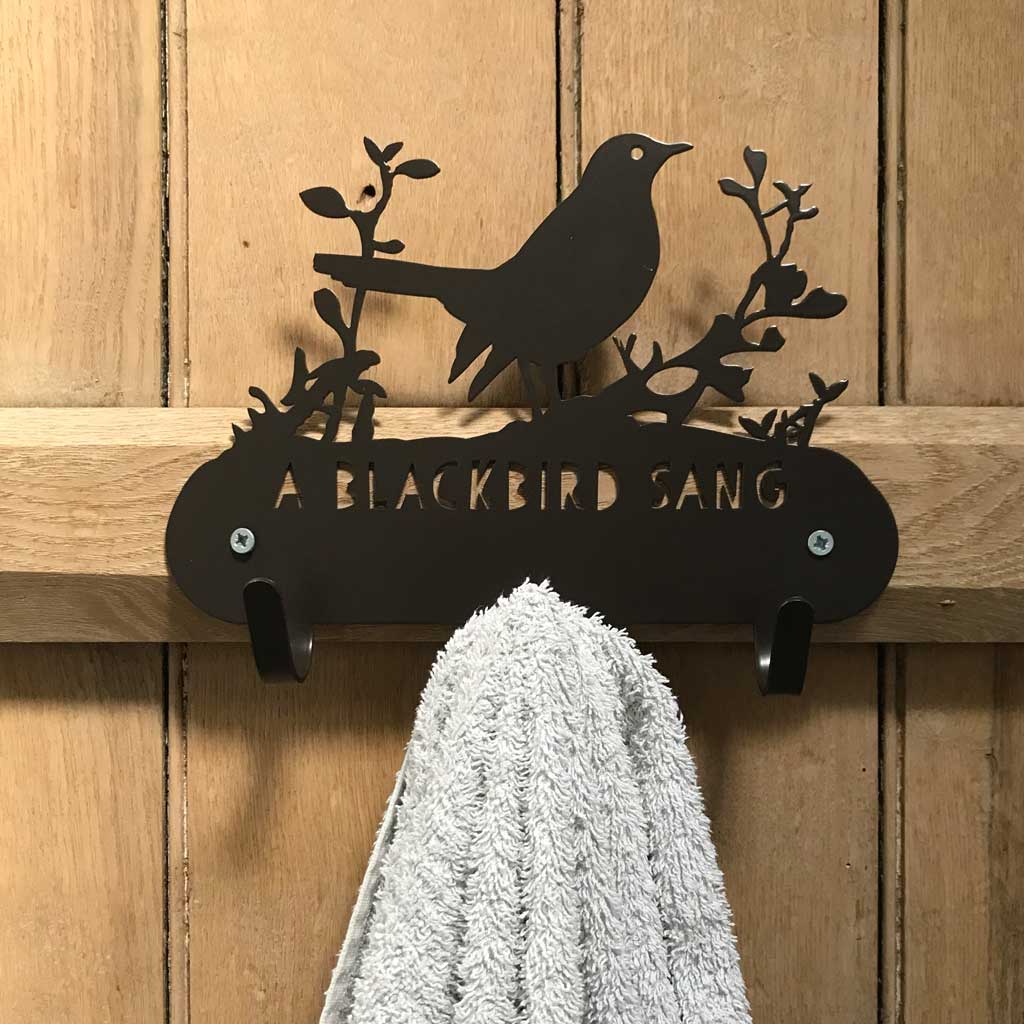 Hooks for Coats - A Blackbird Sang