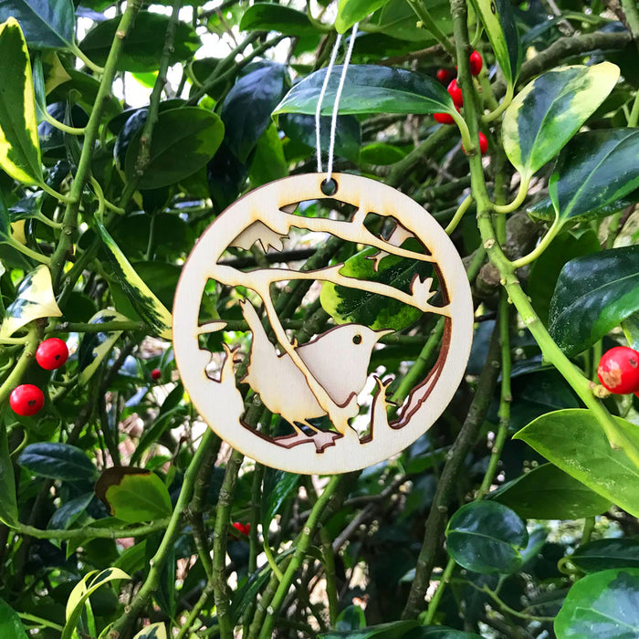 Christmas Decorations - Wren - Layered Poplar Eco - Plywood