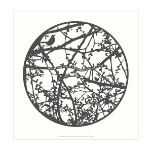 Prints - Hedgerow with Byron, Blackbird and Wren