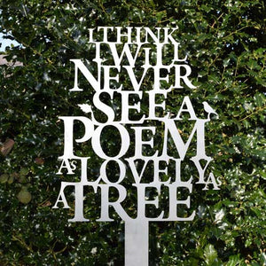 Poem - Lovely as a tree