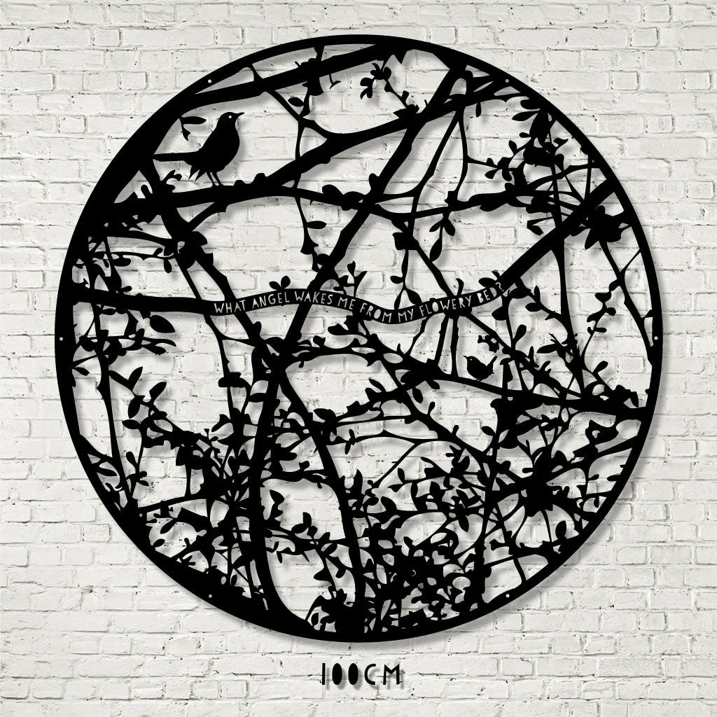 Wall Art - Hedgerow with Titania - What angel wakes me from my flowery bed?