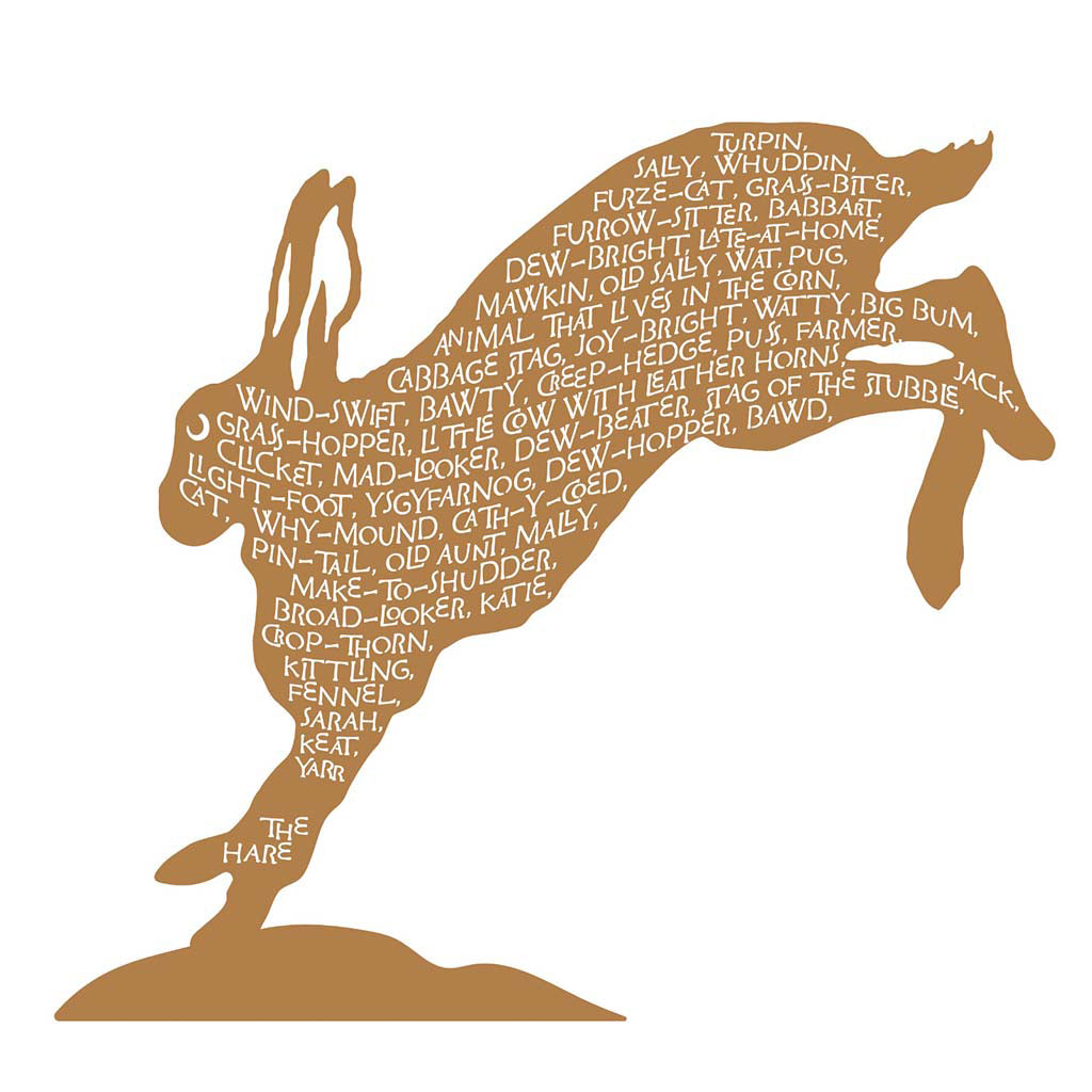 The Names of a Hare - Leaping Sculpture - Rust